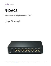 miniDSP N-DAC8 User Manual