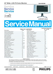 Philips Dell W2300 Service Manual