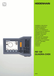 HEIDENHAIN ND 120 QUADRA-CHEK Installation Instructions Manual