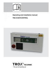 Trox Technik TNC-EASYCONTROL Operating And Installation Manual