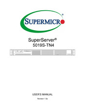 Supermicro SuperServer 5019S-TN4 User Manual