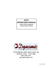 Dynamic SFC3 Operator's Manual