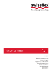 swissflex Uni 20_45 Operating Instructions Manual