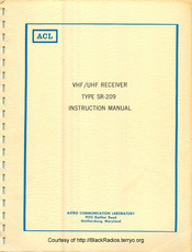 ACL SR-209 Instruction Manual