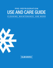 Sub-Zero PRO3650 Use And Care Manual