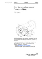 Endress+Hauser Proservo NMS80 Brief Operating Instructions