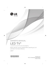 LG 22LB4576-ZF Owner's Manual