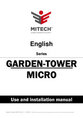 MITECH Garden/Tower-MICRO Series Use And Installation  Manual