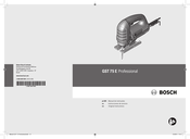 Bosch GST 75 E Professional Original Instructions Manual