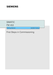 Siemens SIMATIC FM 453 Getting Started