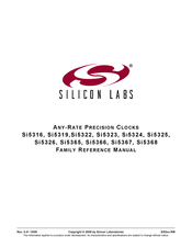 Silicon Laboratories SI5324 Series Reference Manual