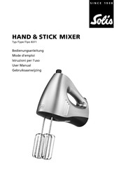 SOLIS HAND & STICK MIXER 8371 User Manual
