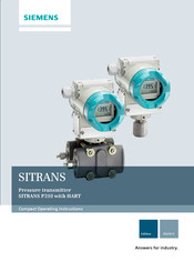 Siemens SITRANS P310 with HART Compact Operating Instructions