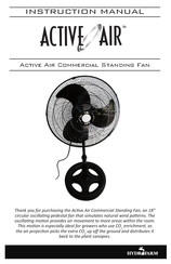 Hydrofarm Active Air ACFP18 Instruction Manual