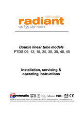 Powrmatic Radiant PTDS 09 Series Installation Servicing & Operating Instructions