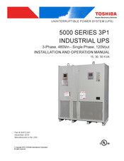 Toshiba 5000 Series Installation And Operation Manual