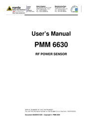 NARDA PMM 6630 User Manual