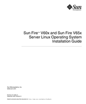 Sun Microsystems Sun Fire V60 Series Installation Manual