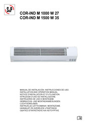 S&P COR-IND M 1500 W 35 Installation And Operation Manual