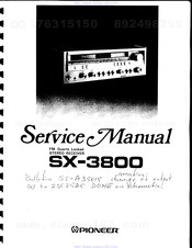 Pioneer SX-3800 Service Manual