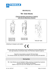 Thiele TM Series Operating Instructions Manual