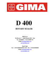 Gima D 400 Manual
