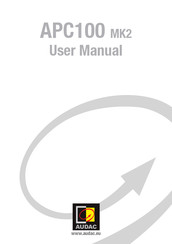 AUDAC APC100 User Manual