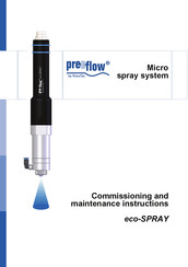 ViscoTec preeflow eco-SPRAY Commissioning And Maintenance Instructions