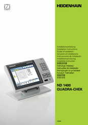 HEIDENHAIN ND 1400 QUADRA-CHEK -  GUIDE Installation Instructions Manual