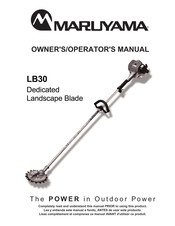 MARUYAMA LB30 Owner's/Operator's Manual