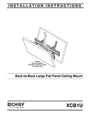 Milestone Chief XCB1U Installation Instructions Manual