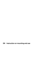 ELICA SPOT TC 3V 90 LTW TURBO Instruction On Mounting And Use Manual