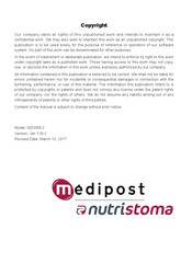 Medipost-Nutristoma MD300K2 Instruction Manual