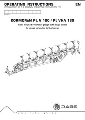 Rabe KORMORAN PL V 180 Operating Instructions Manual