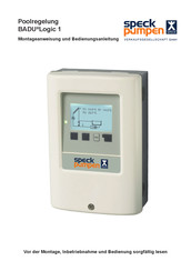 Speck pumpen BADU Logic 1 Installation And Operating Instructions Manual