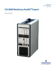 Emerson Machinery Health Expert CSI 2600 User Manual
