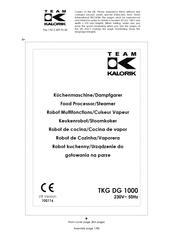 Kalorik TKG DG 1000 Assembly Manual
