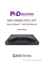 PhD Solutions ECO MXC-4K862-HDTL-KIT User Manual