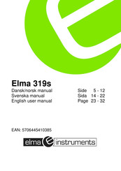 Elma Instruments Elma 319s User Manual