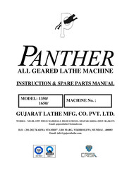 Panther 1350 Instructions/Spare Parts Manual
