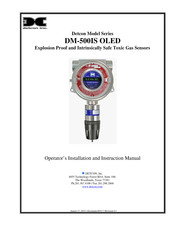 Detcon DM-500IS OLED Series Operator's Installation And Instruction Manual