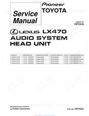 Pioneer KEX-M8306ZT Service Manual