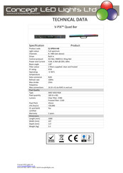 Concept LED Lights V-PIX Quad Bar User Manual