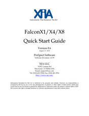 XIA FalconX1 Quick Start Manual