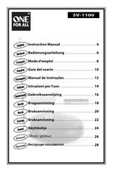 One for All SV-1100 Instruction Manual