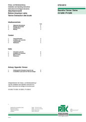 RTK PV 6290 Series Installation And Operating Instructions Manual