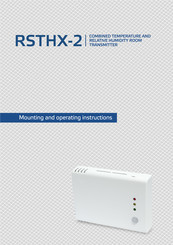 Sentera Controls RSTH 2 Series Mounting And Operating Instructions