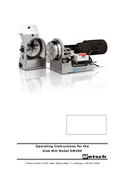 Retsch DM200 Operating Instructions Manual