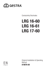 GESTRA LRG 17-60 Installation & Operating Manual