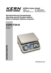 KERN FXN 10K-3N Operating Manual